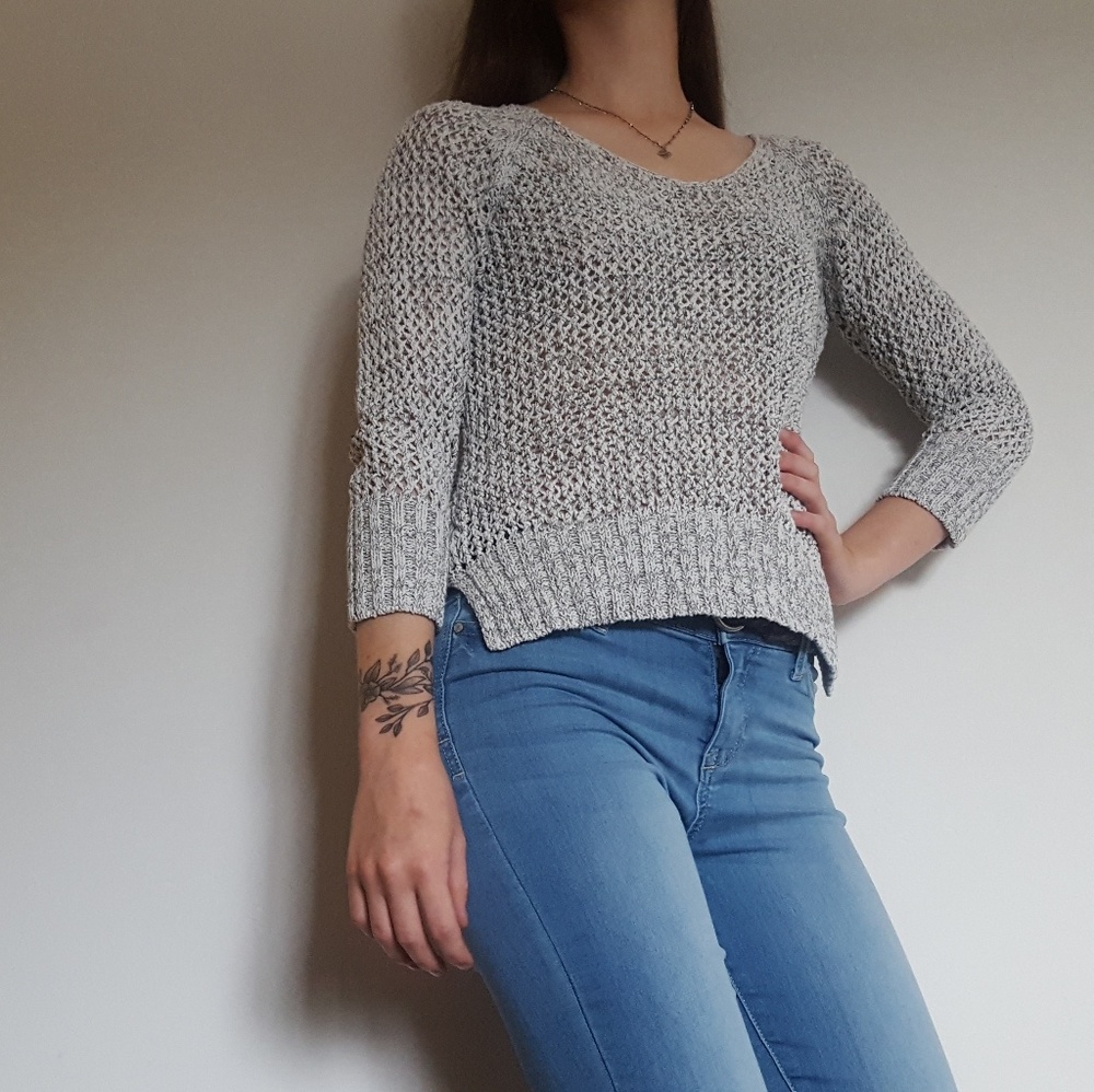 Gray Knit Sweater
